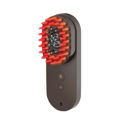 Portable Rechargeable Scalp Massager Comb with Red Light Hair Relaxation