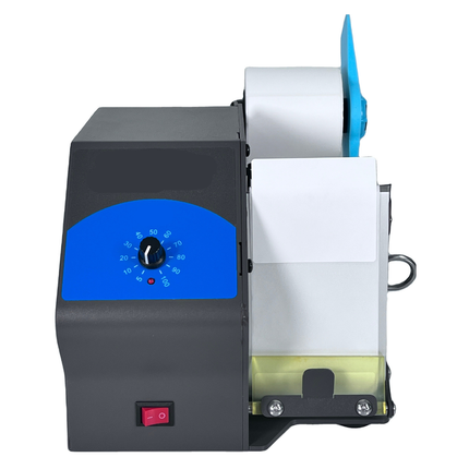 Electric Automatic Label Peeling Machine Adjustable Width for Packaging Use Black