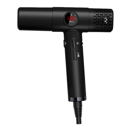 High-Speed Ionic Hair Dryer 1800W with Brushless Motor, LCD Display, Diffuser & Cool Shot
