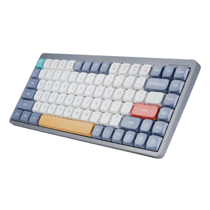 Compact 75-Key Mechanical Keyboard with RGB Backlight, Hot-Swap Switches, Wired & Wireless Modes