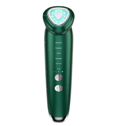 Hot & Cold RF Facial Device with LED Display, Suction Blackhead Remover & Pore Cleaner