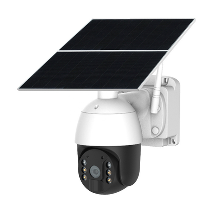 Rechargeable 4G Solar Security Camera 3MP AI Human Detection 355° Rotation