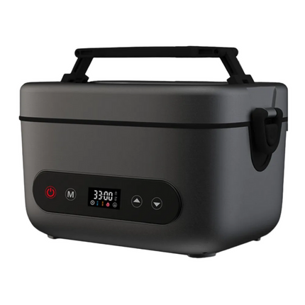 Portable Rechargeable Electric Lunch Box – 1200ml Stainless Steel Bowl with Power Bank Function