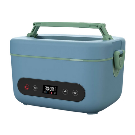 Portable Cordless Electric Lunch Box with 1200ml Insulated Stainless Steel Bowl & Power Bank Function