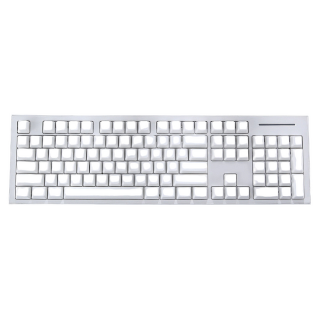 130-Key White PBT Keycap Set – Durable Mechanical Keyboard Replacement Upgrade