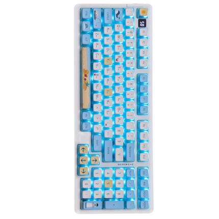 RGB-Compatible 117-Key Mechanical Keyboard Keycap Set – PBT Dye-Sublimation, Pudding Dual-Layer Design