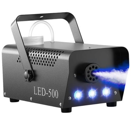 Professional 500W Smoke Machine with Multi-Colour LED Lighting & Remote Control