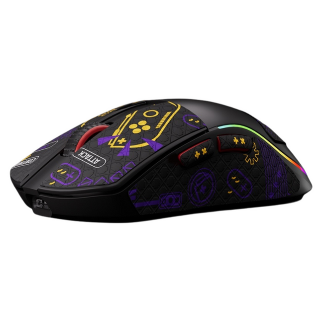 Ultra-Light 1K Optical Gaming Mouse with RGB Backlight, Dual Mode Wired & 2.4GHz Wireless Connectivity