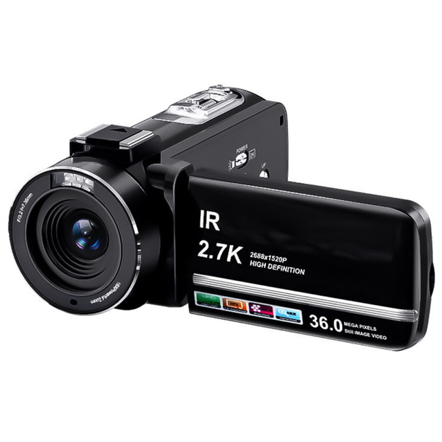 Compact HD Digital Camera with Flip Display, Full HD Video Capture – Black