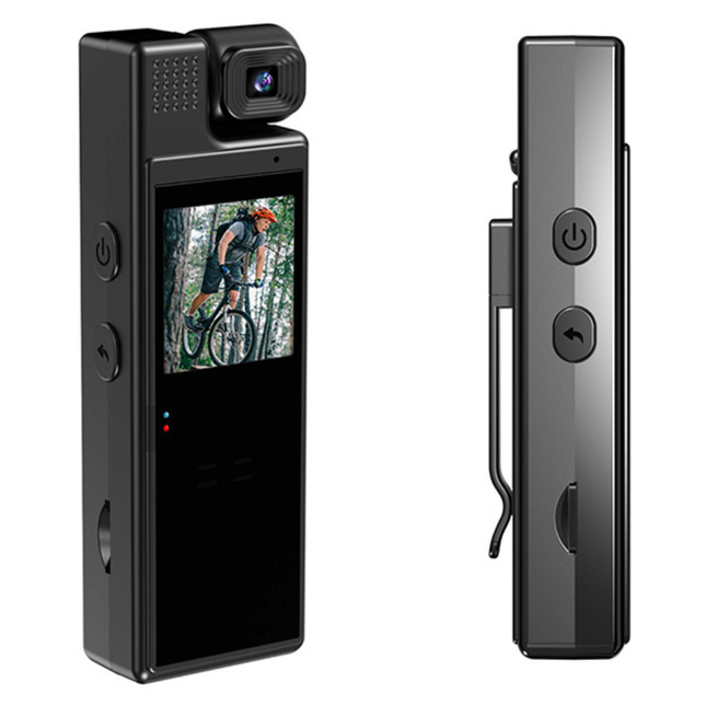 Portable 1080p Body Mounted Camera with Infrared Night Vision and Adjustable Wide-Angle Lens – Black