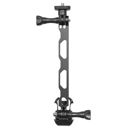 360° Rotating Aluminum Handlebar Mount for Bike & Motorcycle Action Camera 5–17mm Clamp Black