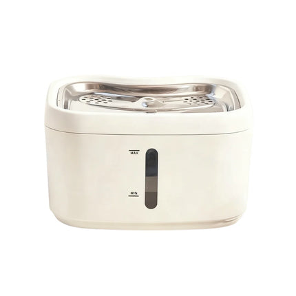 Automatic Pet Drinking Fountain 2.5L with Smart App Tracking, Stainless Steel Bowl & Safety Sensors