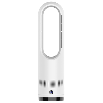 30W Bladeless Cooling Tower Fan with Built-In Air Purifier Compact 56cm White