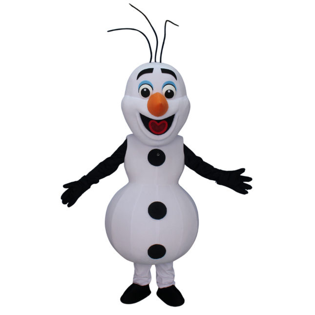 Unisex Adult Snowman Mascot Costume – Full-Body Holiday Character Suit for Parties & Events