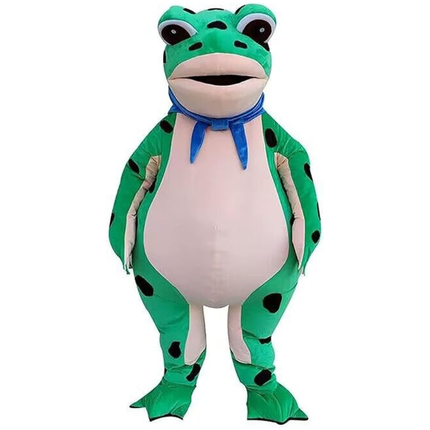 Unisex Adult Inflatable Frog Costume with Fan System Lightweight Animal Mascot Suit for Entertainment and Shows