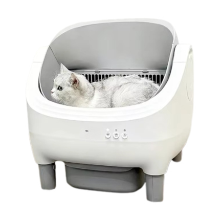 Automatic Smart Cat Litter Box with App Control and Large Enclosed Chamber