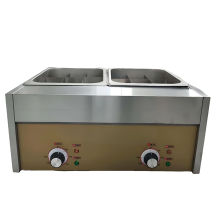 Portable Electric Oden Style Cooker 2400W Stainless Steel Multi Purpose Hot Pot and Skewer Cooker