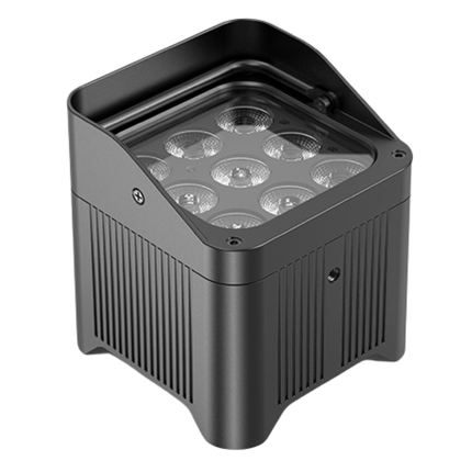 Portable 9x18W 6-in-1 RGBWA UV LED Par Lights Ideal for Weddings Parties Banquet Halls