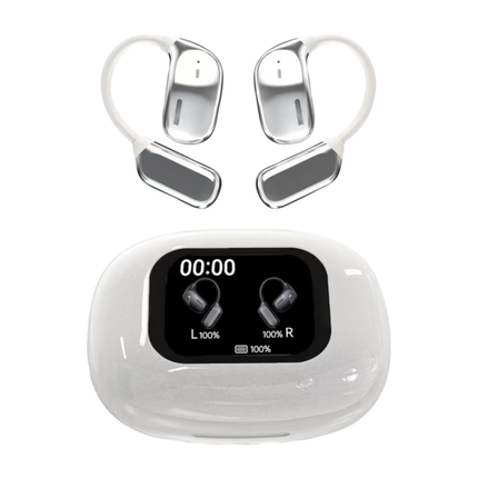 Wireless AI Translator Earbuds with TFT Touch Display, Real-Time Language Translation, Type-C Charging