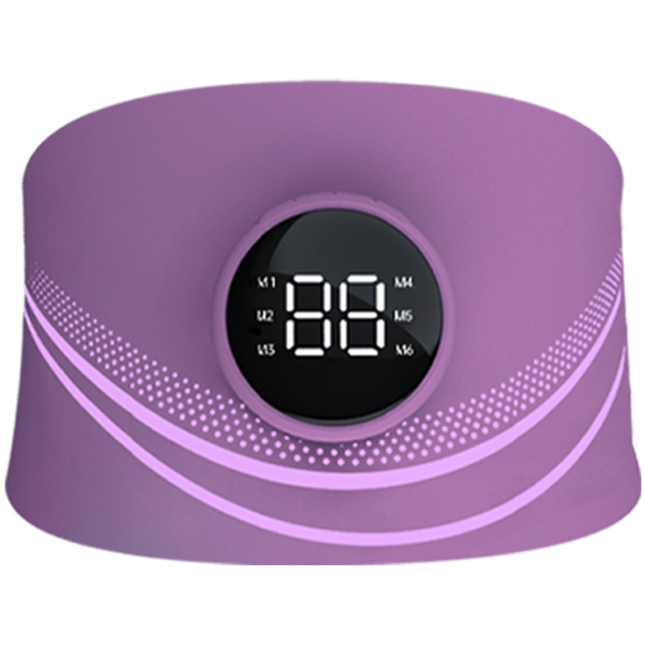 Rechargeable Cordless EMS Waist Massage Belt with Warm Compress and Adjustable Intensity