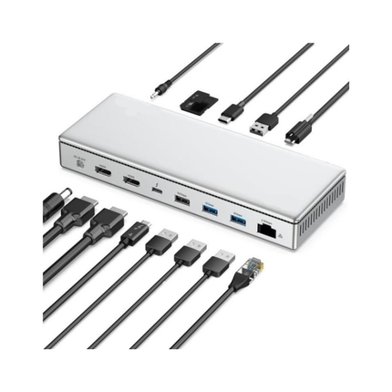13-in-1 Thunderbolt 4 Docking Station 96W Power Delivery 8K 4K Display USB Hub