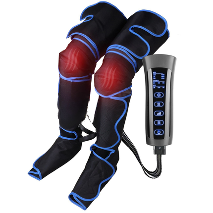 Smart Calf and Foot Massager with Air Compression, Vibration, and Heat for Muscle Relief