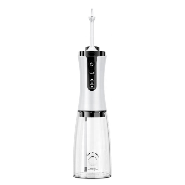 Portable Electric Water Flosser with 350ml Tank & 3 Nozzles, IPX7 Waterproof