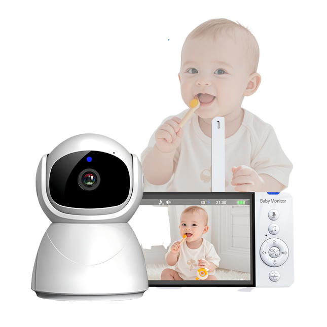 Wireless 2.4GHz Baby Camera Monitor with 13H Battery, Lullabies & Cry Alert