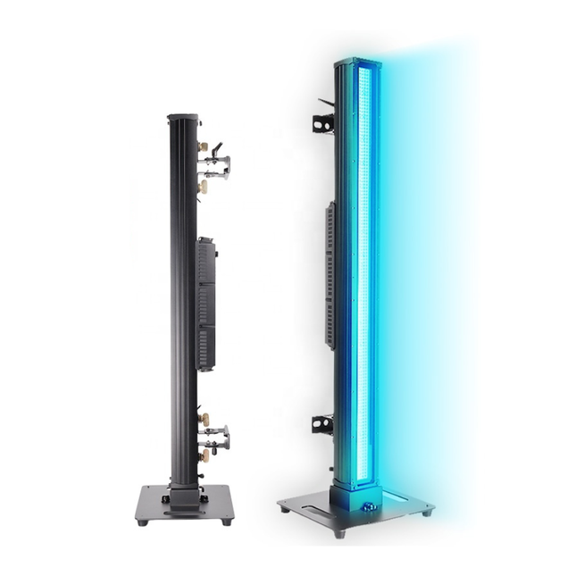 Professional Outdoor LED Wash Light Bar with RGBW LEDs, DMX512, IP66, Includes Mounting Base
