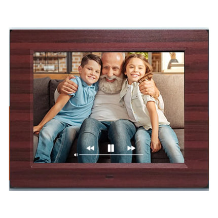 Smart 8” Wireless Digital Clock with Weather Info, Auto Date Setup & Remote Control