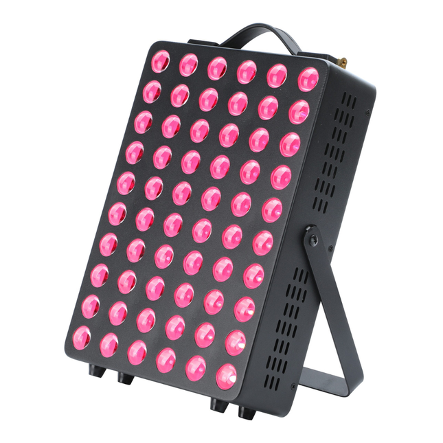 Portable 300W Red Light Relaxation Panel Adjustable Timer Pulse Mode Black