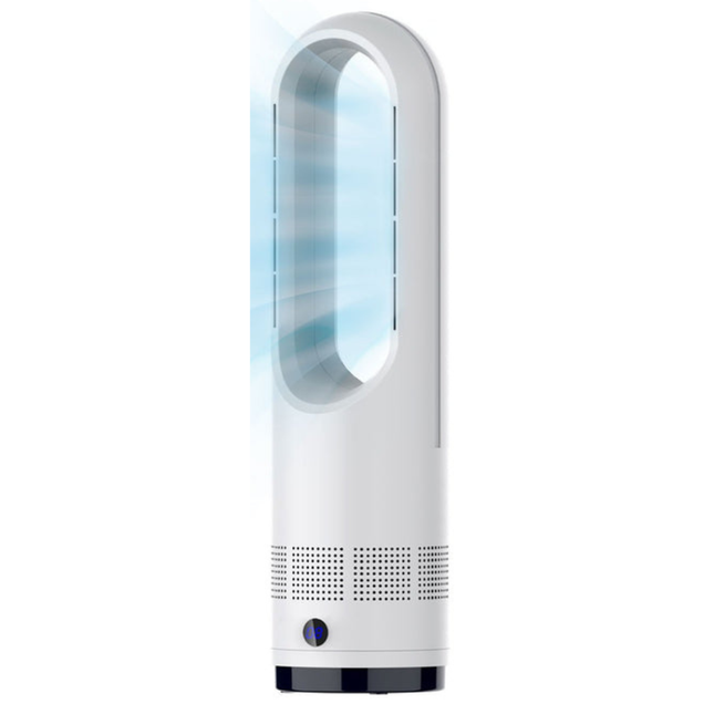 Vertical 2-in-1 Electric Cooling & Heating Tower Fan 1200W Slim Design White