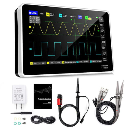 7" Handheld Tablet Oscilloscope – 100MHz 2-Channel, 1GSa/s High-Speed Sampling