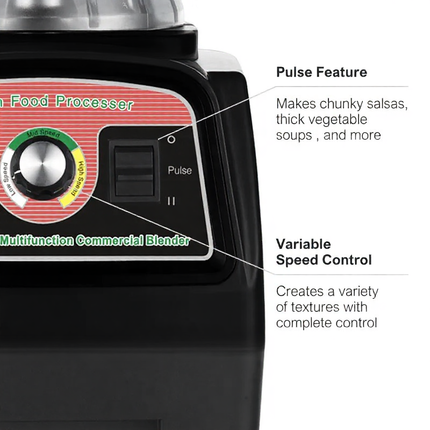 Countertop Blender with 3.9L Capacity Jar Manual Knob Control Red