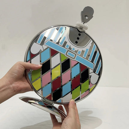 Foldable Double-Layer Round Cake Stand – Elegant Dessert & Fruit Display Rack