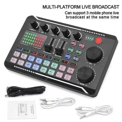 Wireless Bluetooth Sound Card Microphone Set for PC & Mobile Recording
