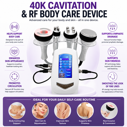 40K Cavitation & RF Body Shaping Device with Vacuum Function