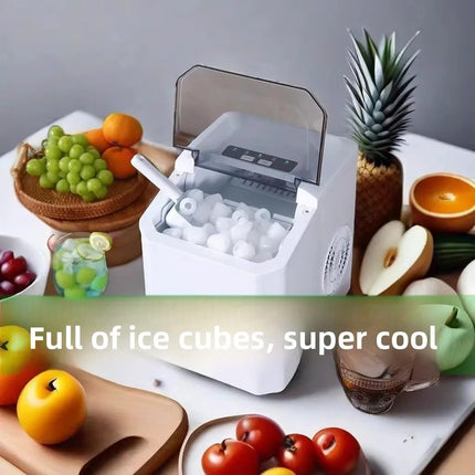 1.3L Portable Countertop Ice Maker 12kg Per Day Automatic Bullet Ice Machine