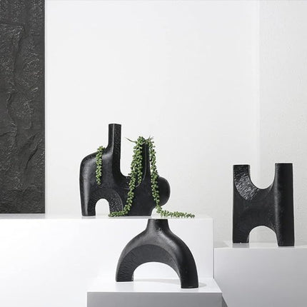 Elegant H Shape Decorative Sculpture 35cm Table Shelf Accent