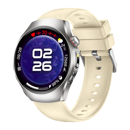 1.43 Inch AMOLED Smart Watch with Bluetooth Call, ECG, HRV & Body Temperature Monitor IP68