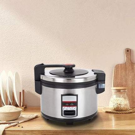 Commercial Stainless Steel Rice Cooker with Non-Stick Inner Pot for Restaurant & Catering Kitchens