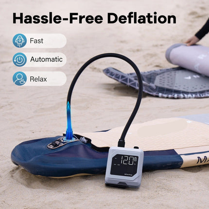 Wireless Electric Air Compressor 20PSI with Rechargeable Battery for Paddle Boards, Inflatable Boats, Camping Tents, and Air Beds