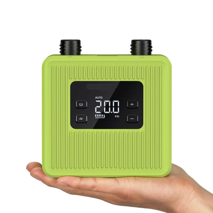Rechargeable Electric Air Pump 20PSI Dual Stage with LCD Screen and 7 Nozzles