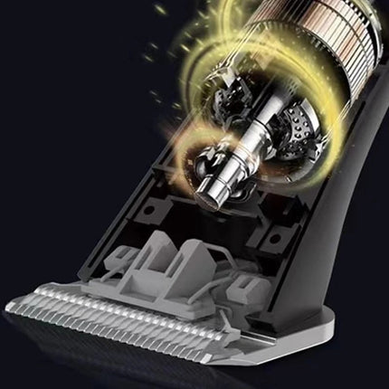 Rechargeable Cordless Pet Hair Clipper Grooming Kit with LCD Display and Replaceable Titanium Blades