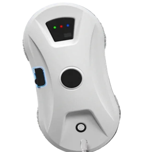 Cordless Window Cleaning Robot with 3000Pa Suction and Infrared Remote Control White