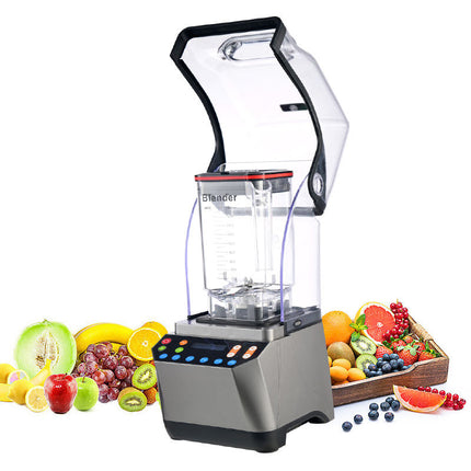 Commercial High-Speed Blender 1.8L 2200W with Brushless Motor and Stainless Steel 6-Blade System