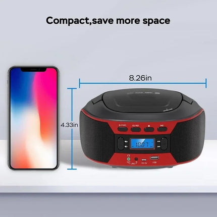 Portable CD & MP3 Player with Bluetooth, FM , USB & AUX Input