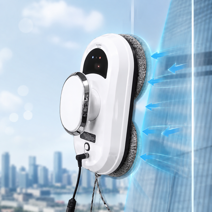 Automatic Glass Cleaning Robot with Smart Route Planning & Power Failure Backup