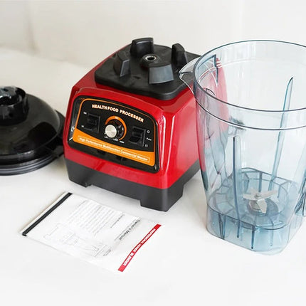 Countertop Blender with Large 6L Jug 2800W Manual Knob Control Red Black