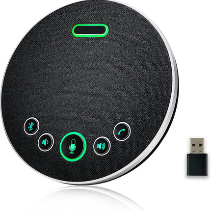 Professional Wireless Conference Speakerphone with 360° Voice Pickup and 95dB HD Sound